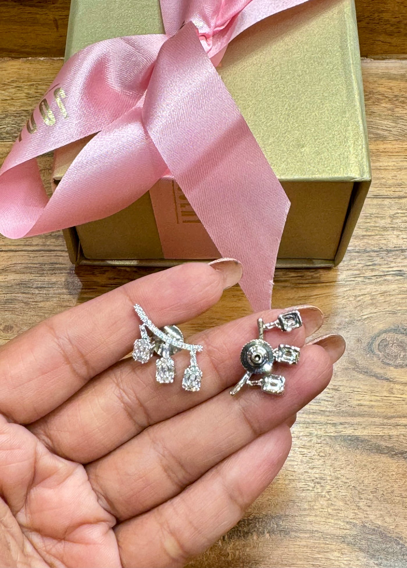 Triple drops earrings