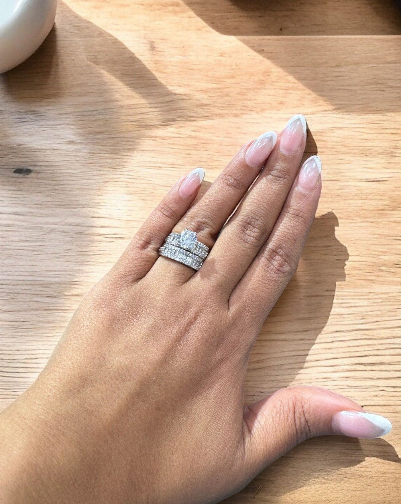 Solitaire Set Of Two Rings