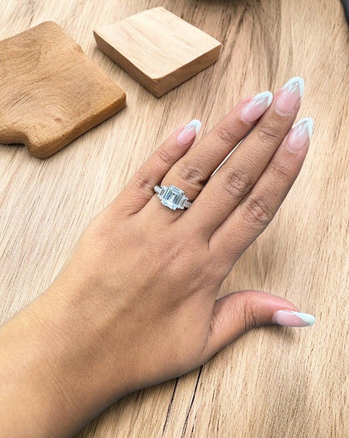 Astor emerald cut ring