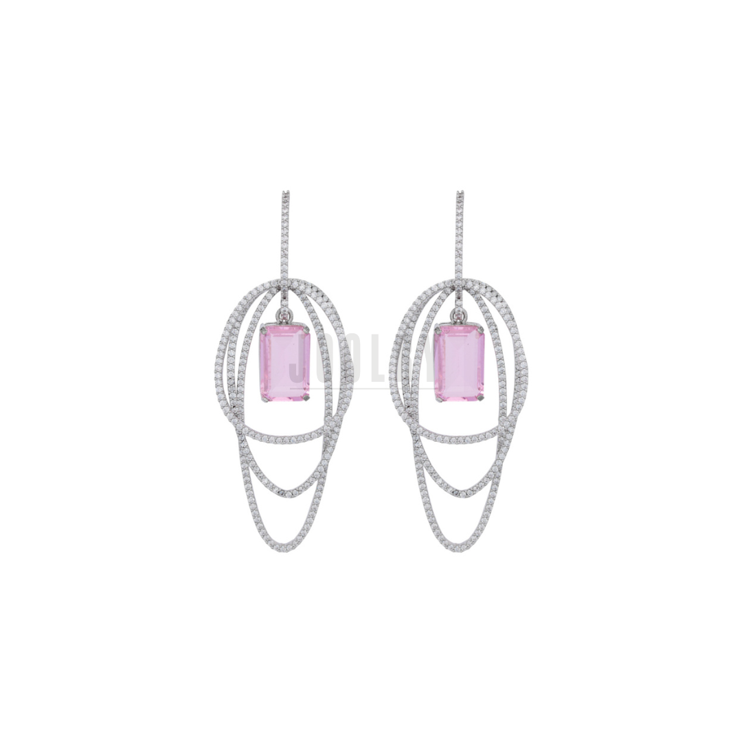 Trellis Diamonte Chandelier Earrings