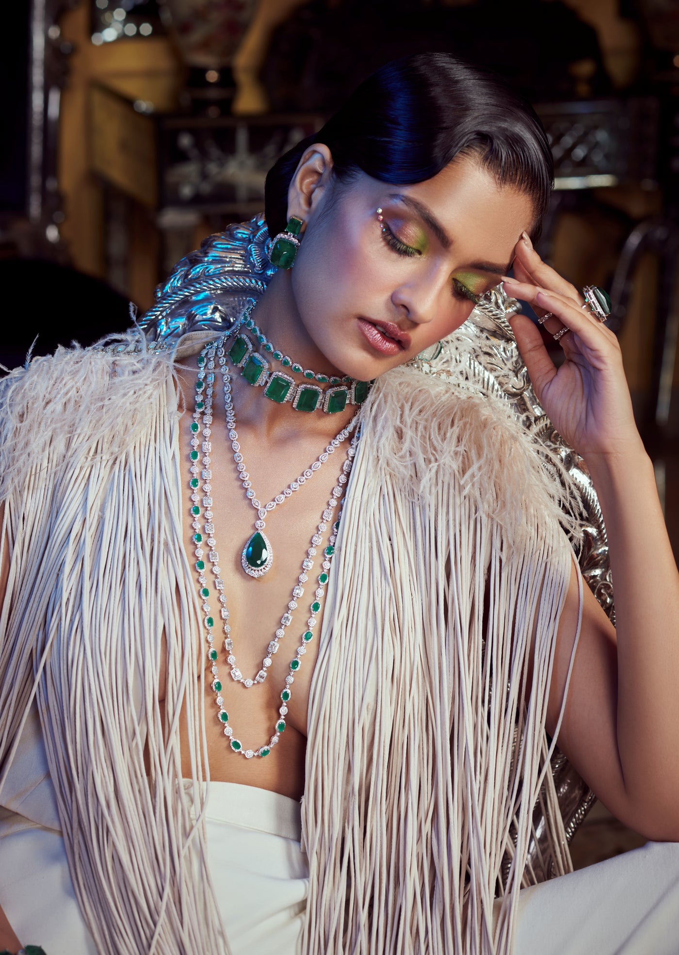Tear Drop Necklace Set