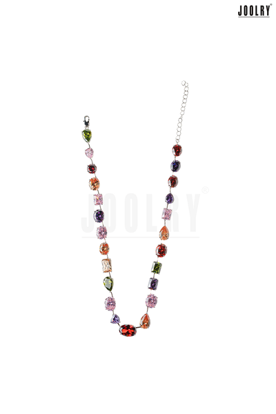 Uneven Multicolor Necklace Set