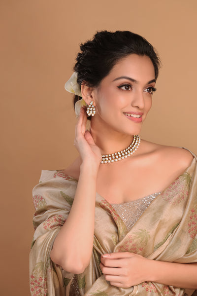 Asma Polki Necklace Set