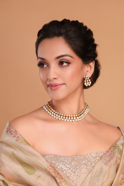 Asma Polki Necklace Set