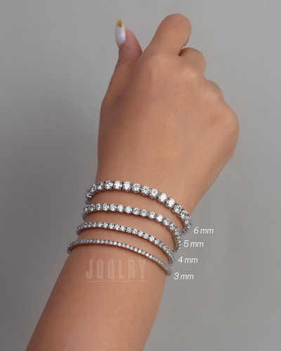 Single Line Tennis Bracelets