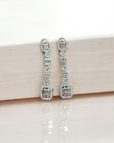 Precious baguette cocktail Earrings