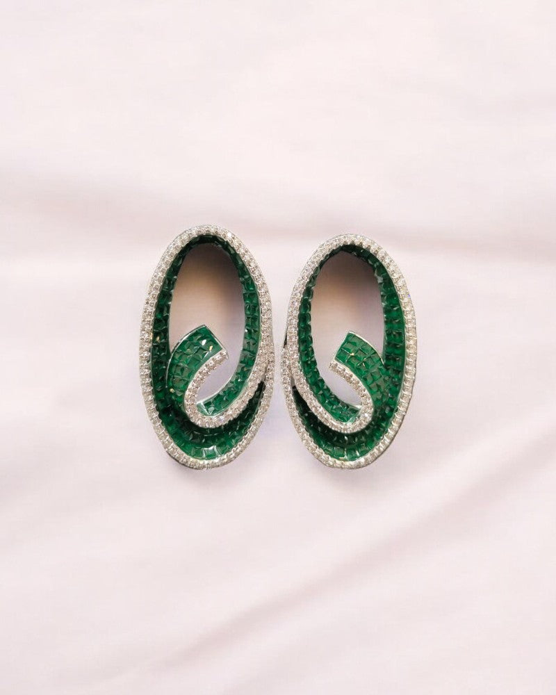 Oval Swirl Earrings