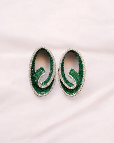 Oval Swirl Earrings