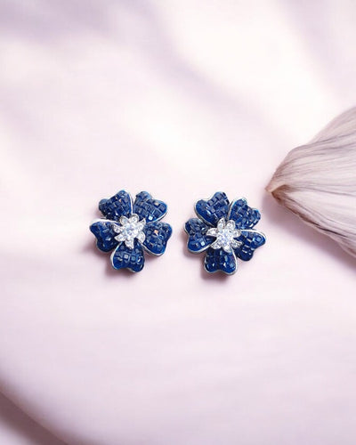 Premium invisible Flower earrings