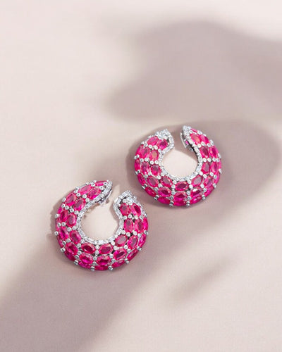 TWIRL DIAMONTE HOOPS