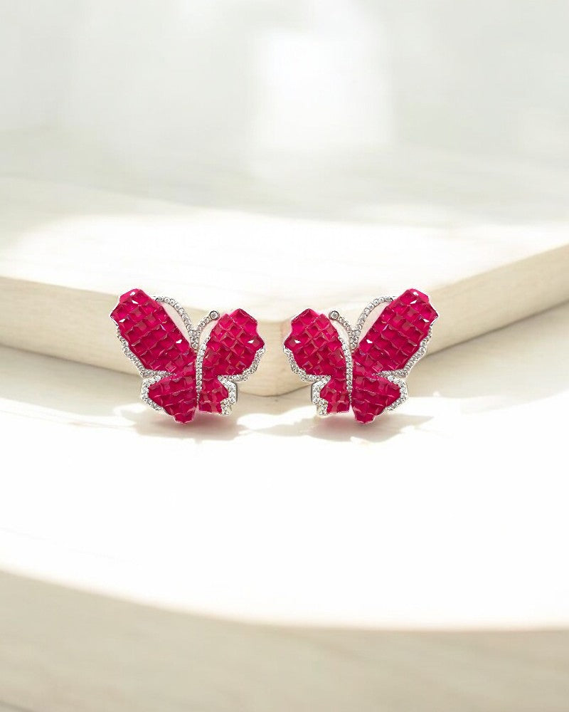 Butterfly Colored Studs