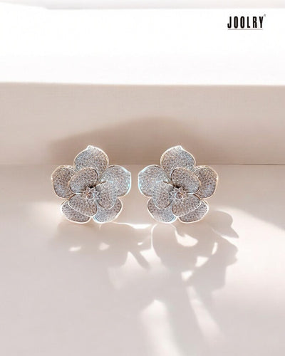 8 Petal Floral Earrings