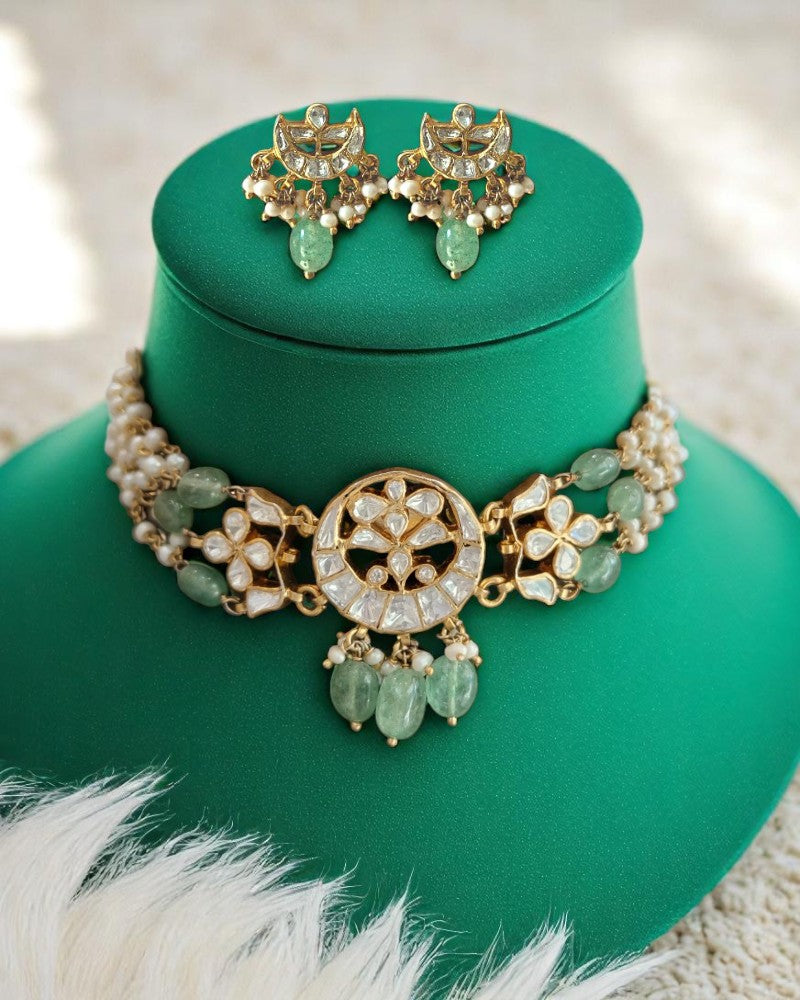 Kajol Moissanite Choker Set