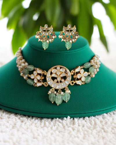 Kajol Moissanite Choker Set
