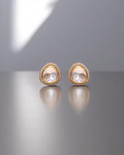 Remi Moissanite Polki Stud's