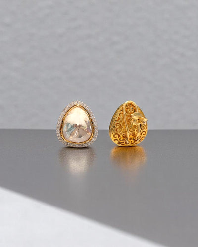 Remi Moissanite Polki Stud's
