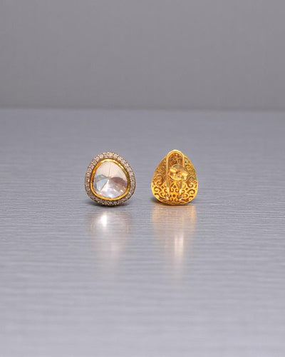Remi Moissanite Polki Stud's