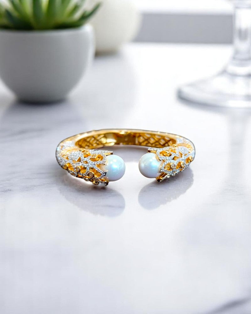 Adjustable Pearl Kada