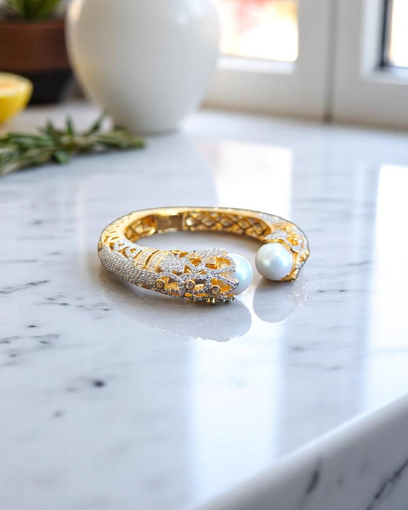 Adjustable Pearl Kada