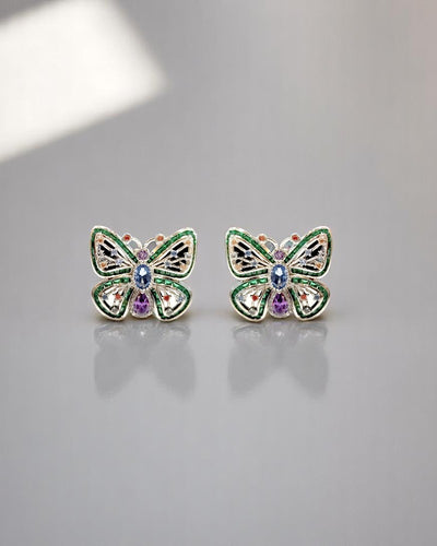 Colorful Butterfly Stud's