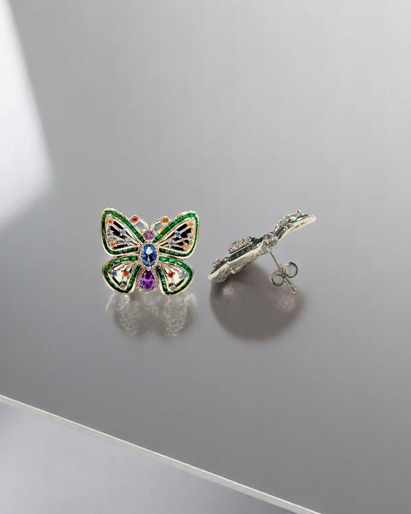 Colorful Butterfly Stud's