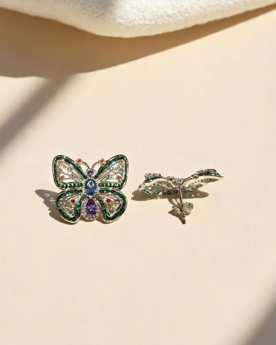 Colorful Butterfly Studs