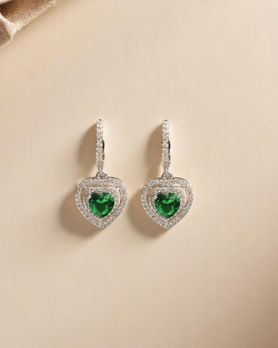 Heart Drop Earrings