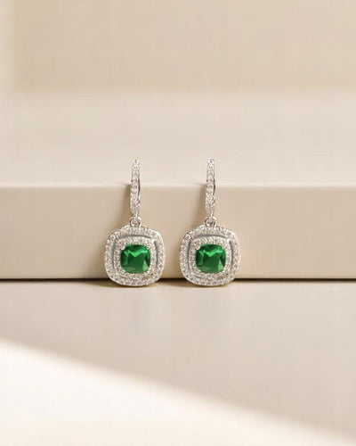 Double Cluster Drop Earrings