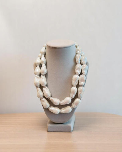 2 Line Baroque Pearl Necklace