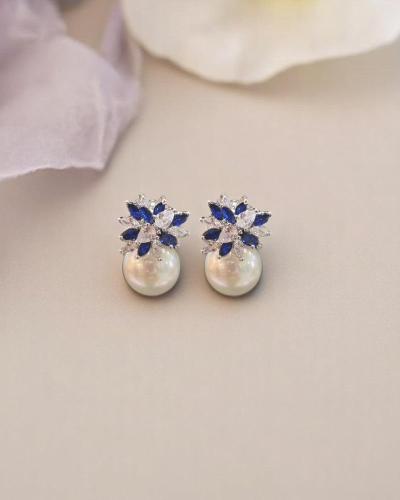 Royal Bloom Pearl Studs