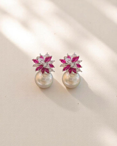Royal Bloom Pearl Studs