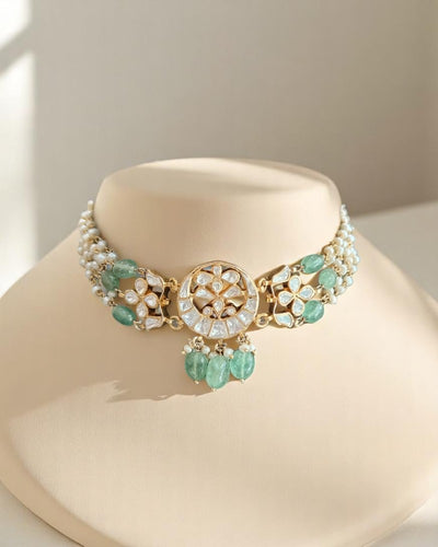 Kajol Moissanite Choker Set