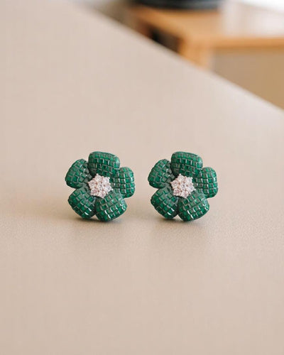 Dual Floral Stud