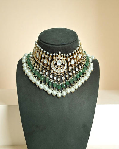 The Chandni Moissanite Polki set