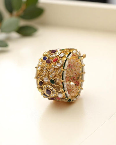 Semiprecious Navratna Openable Kada