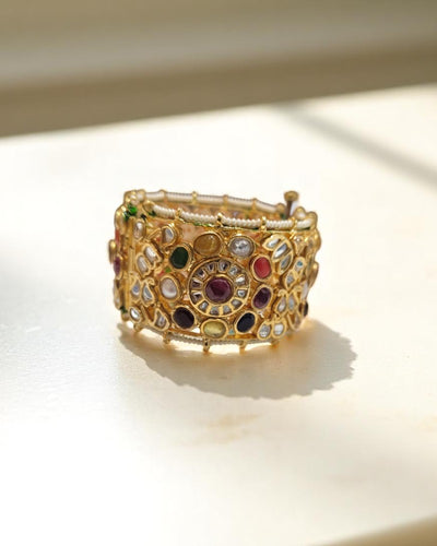 Semiprecious Navratna Openable Kada