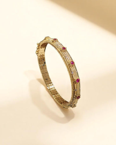 Textured Gold Premium Bangles