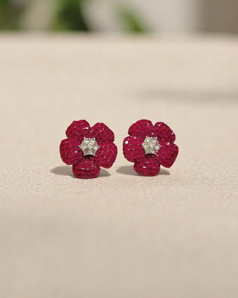 Dual Floral Stud