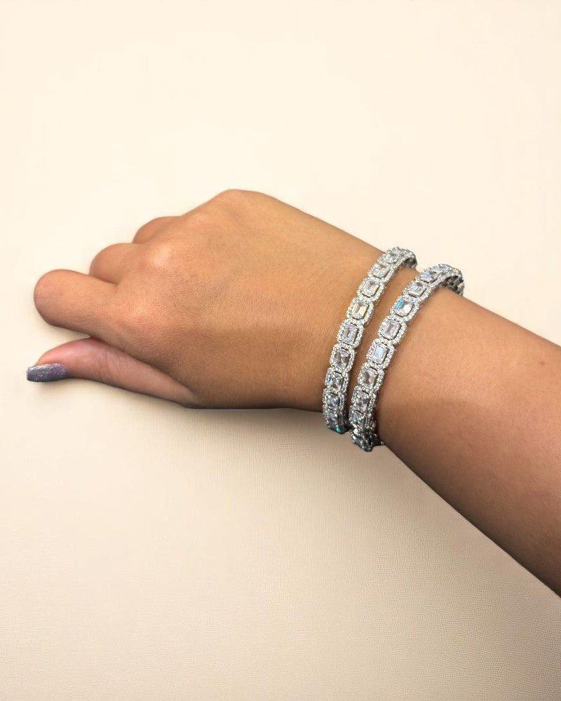 Brazalete  Emerald Cut Bangles