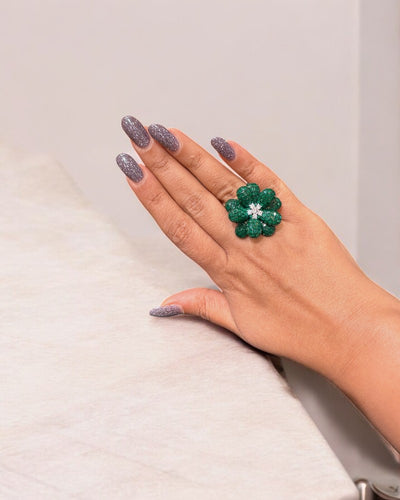3D Floral Ring