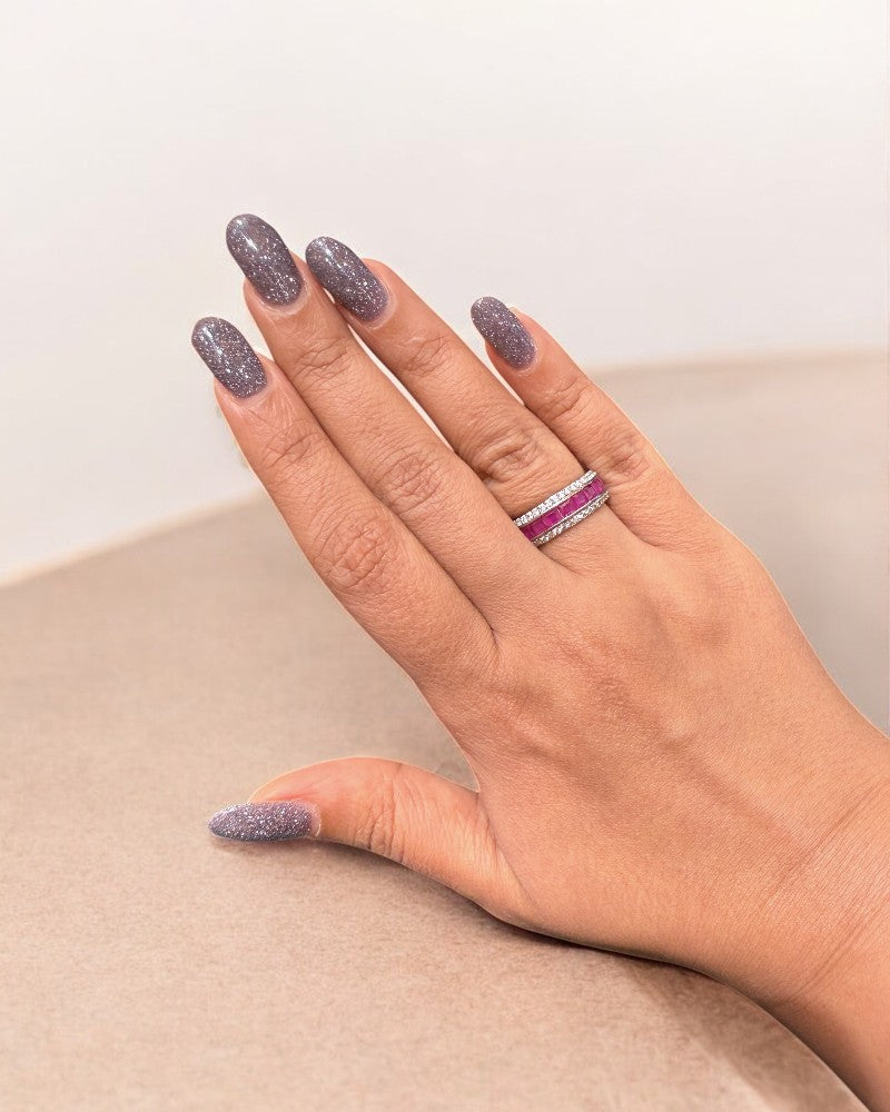 Coloured Hoop Ring