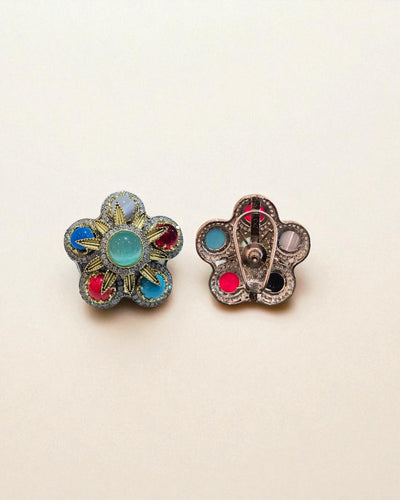 Multi Floral Stud's