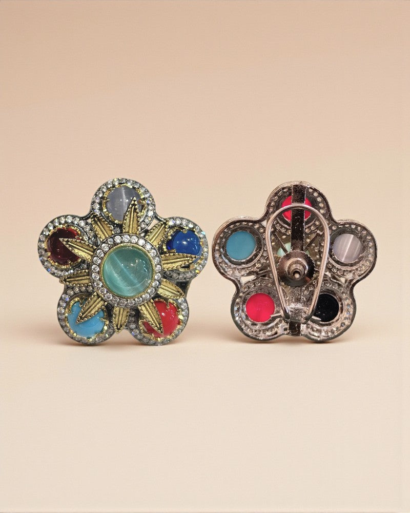 Multi Floral Studs