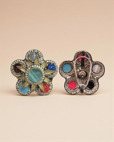 Multi Floral Studs