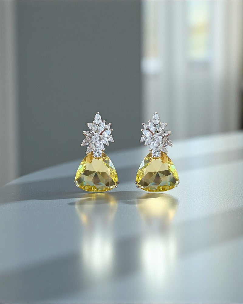 Triangular Drop Earrings