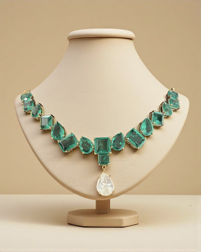 Royah Emerald Polki Set