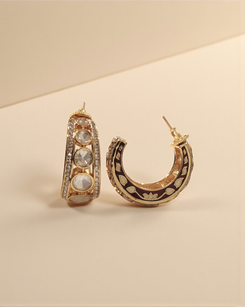Classic Polki Hoops