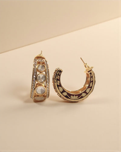 Classic Polki Hoops