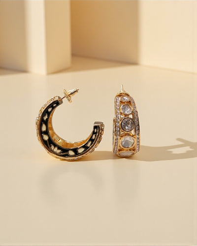Classic Polki Hoops
