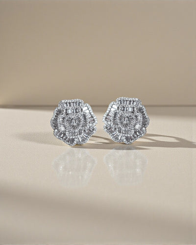 Floral Halo Stud Earrings